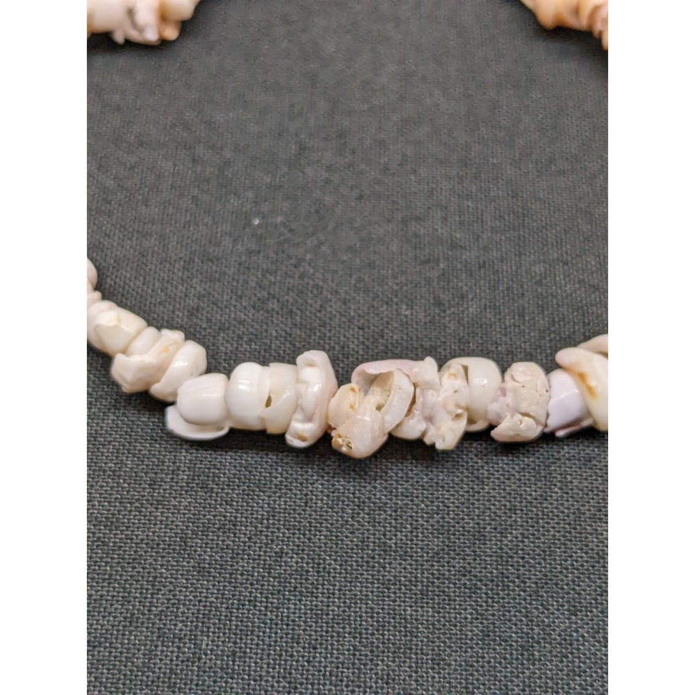 Vintage Puka Shell Bracelet Natural Shell Beach Surfer Ocean Vacation ~8.5" - Picture 4 of 6